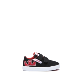 Supra TODDLER STACKS II V Lave Sneakers Barn Svart/Rød/Hvite | NO-81177